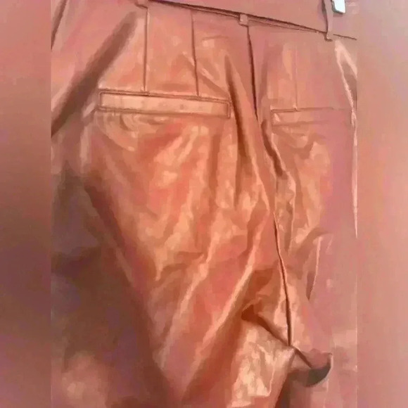 Express High Waisted Faux Leather Belted Utility Ankle Pant Size XS - Picture 7 of 9